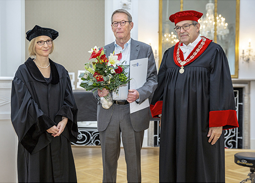 Verleihung der Ehrendoktorwürde an Dr. Delius