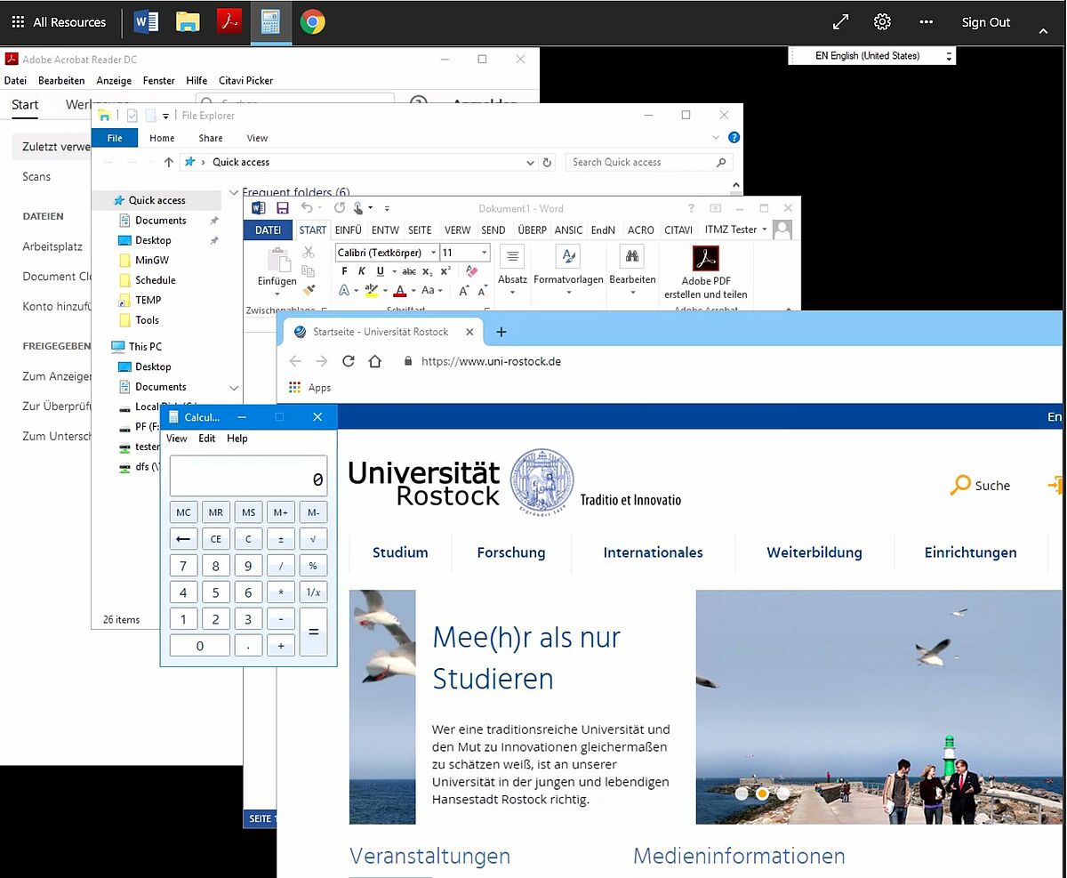 Microsoft Remotedesktop Web Client